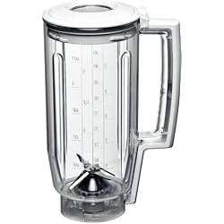 Licuadoras Modernas Bosch Hogar MUZ5MX1 Accesorio para Robot de Cocina de la Serie MUM5, Color Blanco y Transparente, De plástico