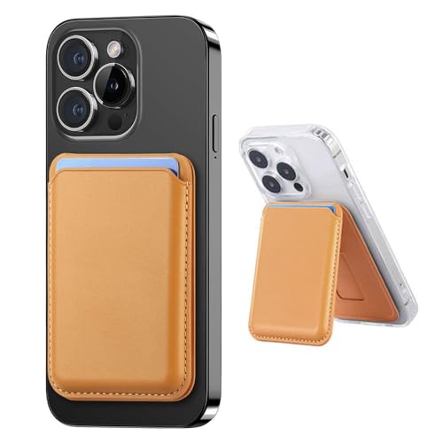 TOEECY Tarjetero Magnético Cuero Soporte Teléfono Adhesivo Cartera Extraíble Compatible Smartphone Almacenamiento Tarjetas Crédito