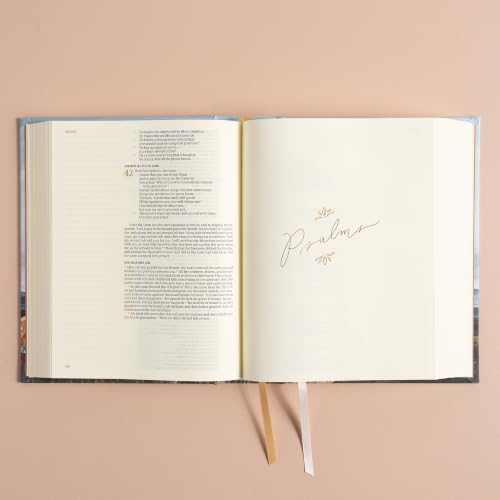 CSB Notetaking Bible, Hosanna Revival Edition, Roan Mountain Cloth Over Board, Black Letter, Single-Column, Journaling Space, Reading Plan, Easy-to-Read Bible Serif Type - image 3