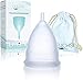 Produktbild FUCHSI Menstruationstasse S | 100% Schadstofffreies Medizinisches Silikon | Deutsche Marke | inkl. Baumwolltasche | umweltschonende Alternative zu Tampons/Binden | Cup Becher Periode Tage Regel