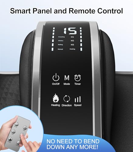 Image of CARESKY Shiatsu Foot Massager with Heat and Remote-FSA Eligible HSA Electric Deep Kneading Foot Massager for Neuropathy, Plantar Fasciitis, Massage Feet /Leg /Calf /Ankle, Gifts for Women and Men