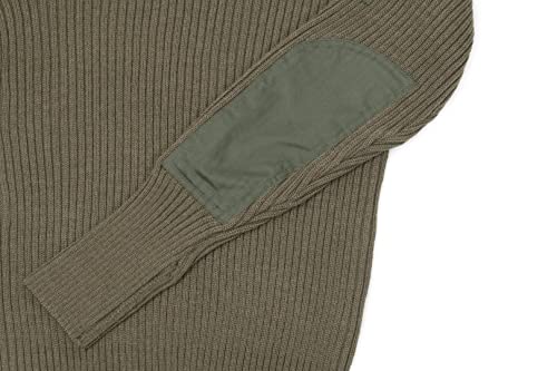 Flanders Fields Natural Wool British Commando Sweater | Military Sweaters for Men | Tactical Sweater with Shoulder Patches4