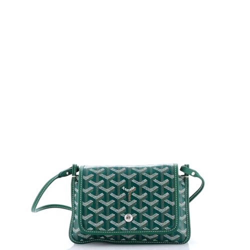 Goyard, Pre-Loved Plumet Clutch Wallet Coated Canvas, Green