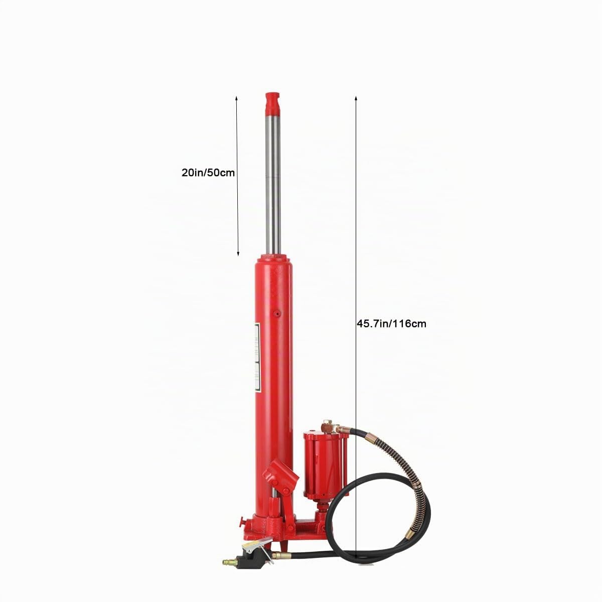 Cric Idraulico Da 8 Tonnellate, Altezza Regolabile 660-1160 Mm, Con Kit Di Attrezzi Per Il Corpo Del Martinetto Idraulico E Cric Auto, Ideale Per Officine, Riparazioni E Veicoli Pesanti