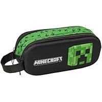 Minecraft 3D - Portatodo Doble 3D, Estuche Infantil, Estuche