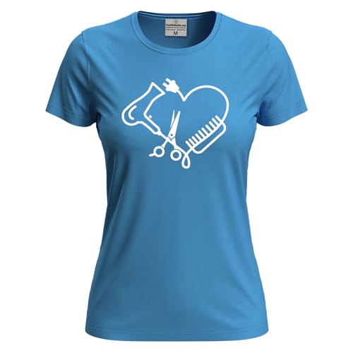 T-shirt coiffeur avec impression DTF résistante blanc XXL - 3