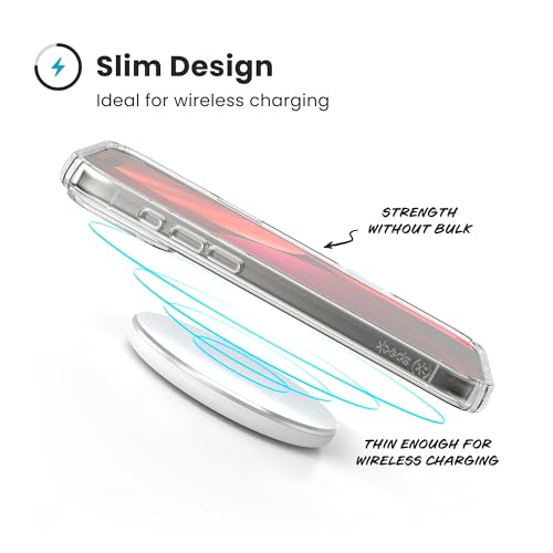 Image of Speck Presidio Perfect Clear for iPhone 17 Pro Max Case, Slim Protective Case, Clear /Clear /Silver