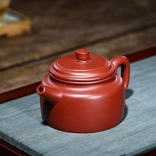 SILINE Zisha Teapot 8 Oz Yixing Clay Handmade Teapot with Filter,Chinese Kung Fu Tea Maker - Dezhong