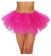 Zando Layered Tutu Tulle Skirt Ballet Skirt Dance Tutu Princess Dress Ruffle Fluffy Skirt Hallowe...