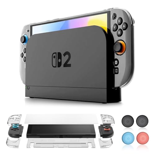 Funda para Nintendo Switch 2 antirrayaduras dividida de policarbonato