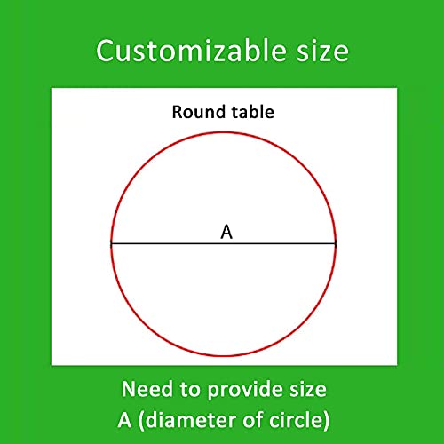 Nappe de table transparente ronde en PVC 2mm imperméable - 8