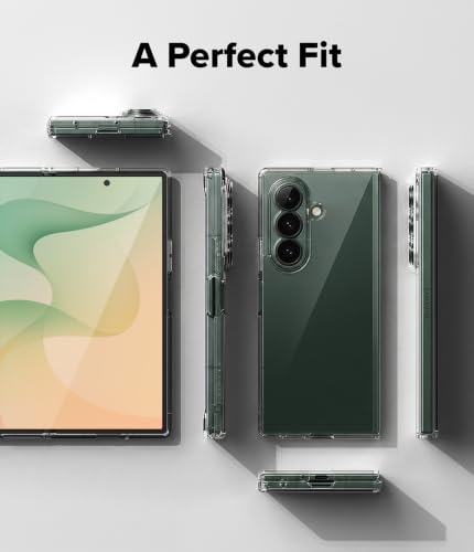 Image of Ringke Fusion for Samsung Galaxy Z Fold 8 Ultra Case Back Cover | Clear Transparent, Shockproof, Air Pocket, Hard Back, Flexible TPU Bumper, Precise Cutouts, Original Form
