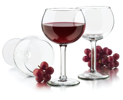 Libbey 13.7-Ounce Preston Red Wine Glass, Clear, 4-Piece