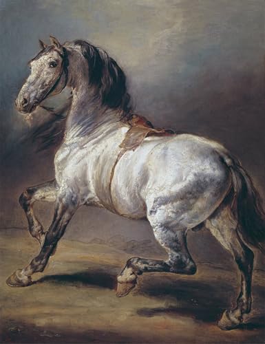 Affiche impression d'art tableau cheval Géricault toile murale 60x90