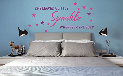 Vinilo Decorativo She Leaves A Little Sparkle miniatura 3