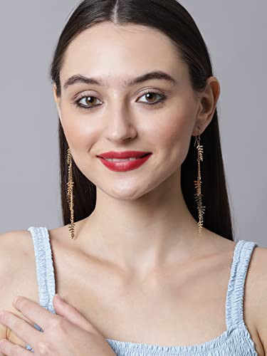Delicate Metal Drop Hanging Earrings, Feminine