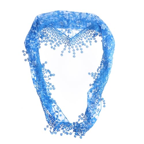 Lightweight Vintage Triangle Tassel Scarf Shawl Women Elegant Floral Lace Scarf3