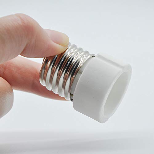 E26 E27 Edison Screw Socket To Gu10 Bayonet Base Adapter,Gu10 Ceramic Socket Converters For Gu10 Halogen Bulb, Gu10 Led Spot Light,Ul Listed, 660W/250V #TOP2
