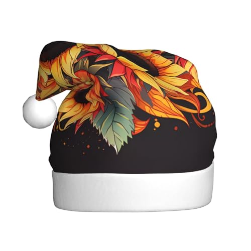Accessorio facile da pulire, lavabile a mano e in lavatrice, garantendo che il tuo cappello natalizio WHJSHOP Oil on Canvas Sunflower Printing rimanga fresco e vivace stagione dopo stagione: un'aggiunta pratica ma elegante alla tua collezione di guardaroba per le vacanze.