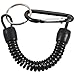 IDOLOVA Key Ring, with Carabiner and Spiral Cable, 13 cm, Random Color