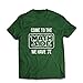 lepni.me Maglietta da Uomo Vieni alla Matematica Lato Pi Funny Geek (XXL Verde Scuro Multicolore)
