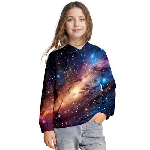Sweat à capuche galaxie ado pour le collège et les loisirs décontractés