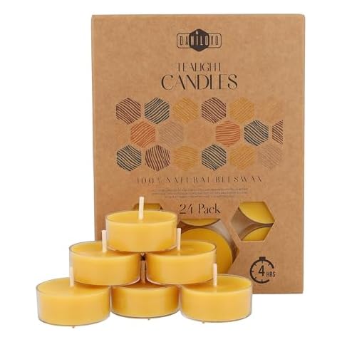 100% Pure Beeswax Tealight Candle Set Cover