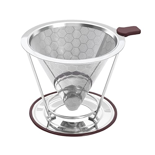 Pour Over Stainless Steel Coffee Dripper Filter
