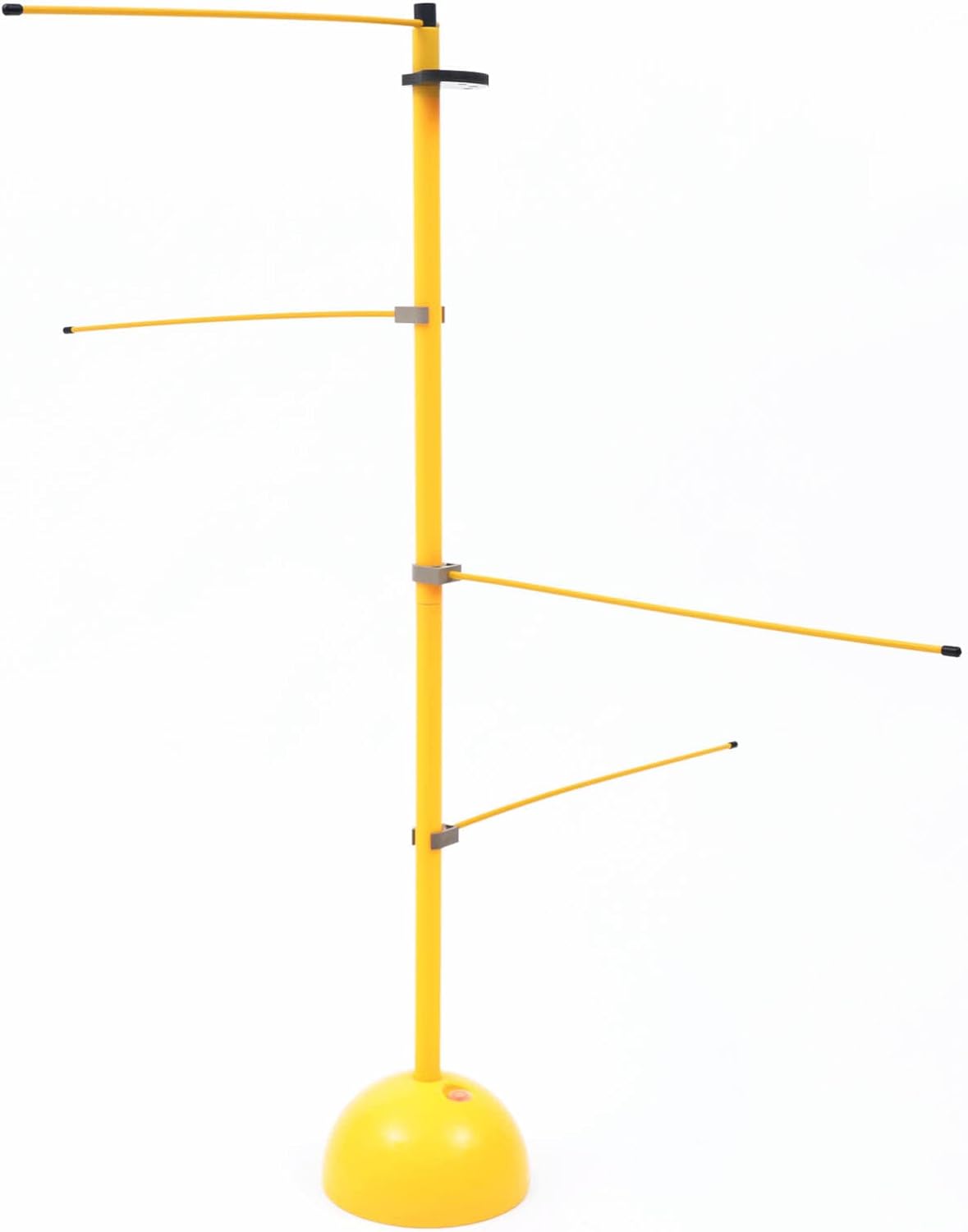 Eapmic Basketball Training Pole Ball Control Training Lever Dribble Stick with Fan Storage Buckle Yellow Adjustable Height Basketball Dribble Trainer Equipment