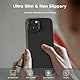 TOCOL für iPhone 13 Hülle Silikon, Stoßfest Anti-Rutsch Anti-Fingerabdruck Kratzfest Handyhülle für iPhone 13 Case, Schwarz