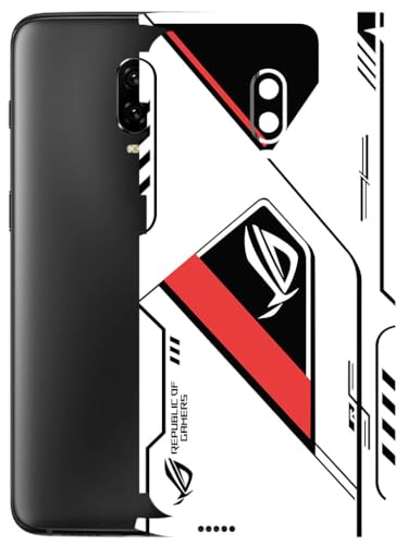 Image of AtOdds - Full Body Back Screen Guard Protector Film - Lamination Wrap Skin Sticker Compatible with ONEPLUS 6T | Scratchproof Matte Finish (RogRed)