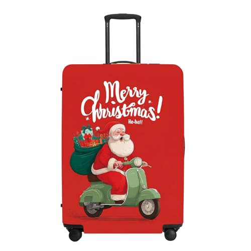 THISFIND Santa Scooter Luggage Cover for 24-26 Inch Travel