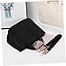 Imagen de Hemobllo Bolso Maternal Multifuncional de Lona Negra para Mujer Gran Capacidad Bandolera y Tote Portátil para Compras y Playa Diseño Casual y Elegante