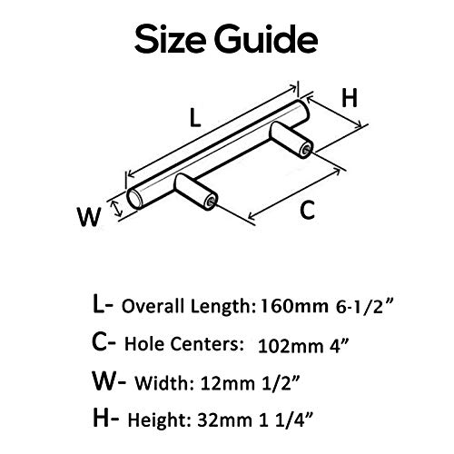 4 Inch Drawer Pulls Gold Cabinet Handles,10 Pack Stainless Steel Dresser Pull Kitchen Furniture Hardware,Euro T Bar Closet Pull For Bedroom Bathroom Living Room #TOP4