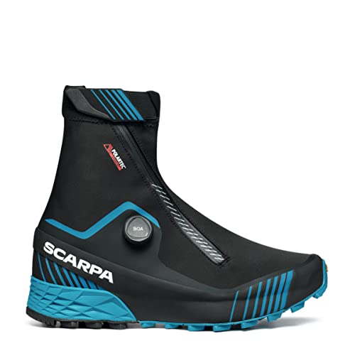 Scarpa Ribelle Run Kalibra G Water-Resistant Trail Shoes With Gaiter For Trail Running And Hiking - Black/Azure - 10 Women/9 Men #TOP2