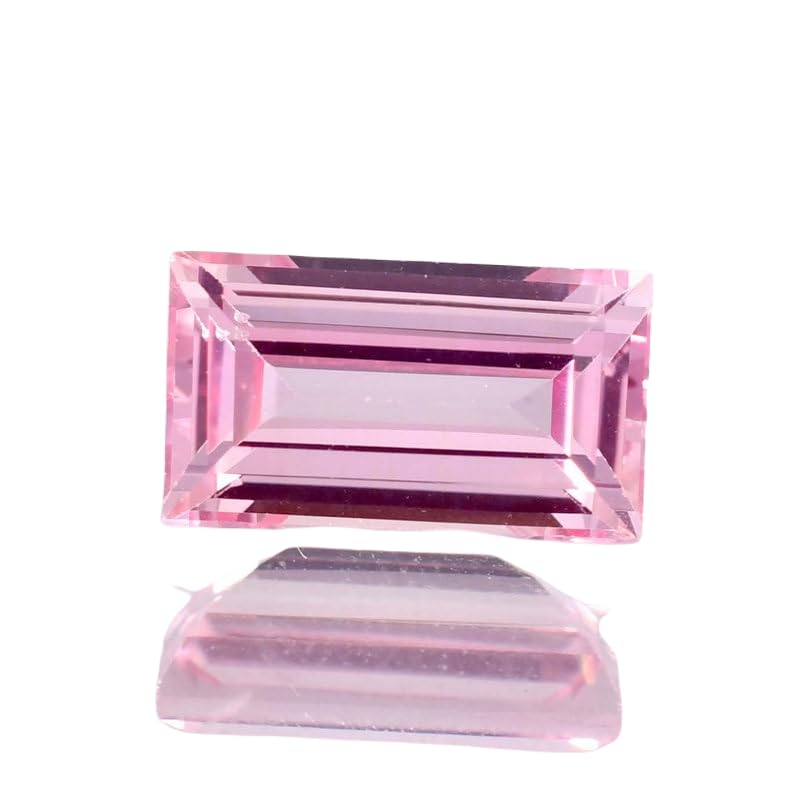 Morganite naturelle 7x12mm pierre gemme émeraude pour fabrication collier bague