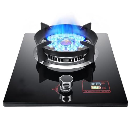 Estufa De Gas Portátil De 5,2 KW, 9 Cavidades, Fuego Alto, Temporizador De 99 Minutos, Soporte De Olla De Hierro Fundido Con Protección Contra Apagado De Llama, Adecuada For La Cocina Del Hogar(LPG)