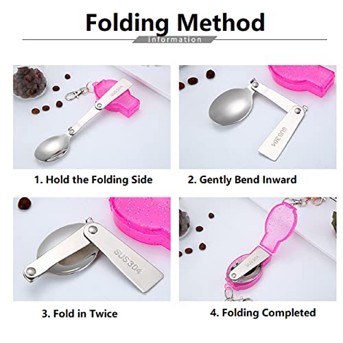 Cucchiaio Pieghevole,Cucchiaio Portatili e
