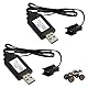 2 Stück RC Ladekabel 7,4V LiPo Akku Ladegerät mit SM-3 PIN Stecker, USB RC Ladegerät Kabel Mit SM-3P, Überladeschutz für ferngesteuerte Autos, Drohnen, Quadcopter, RC Hubschrauber und Spielzeuge