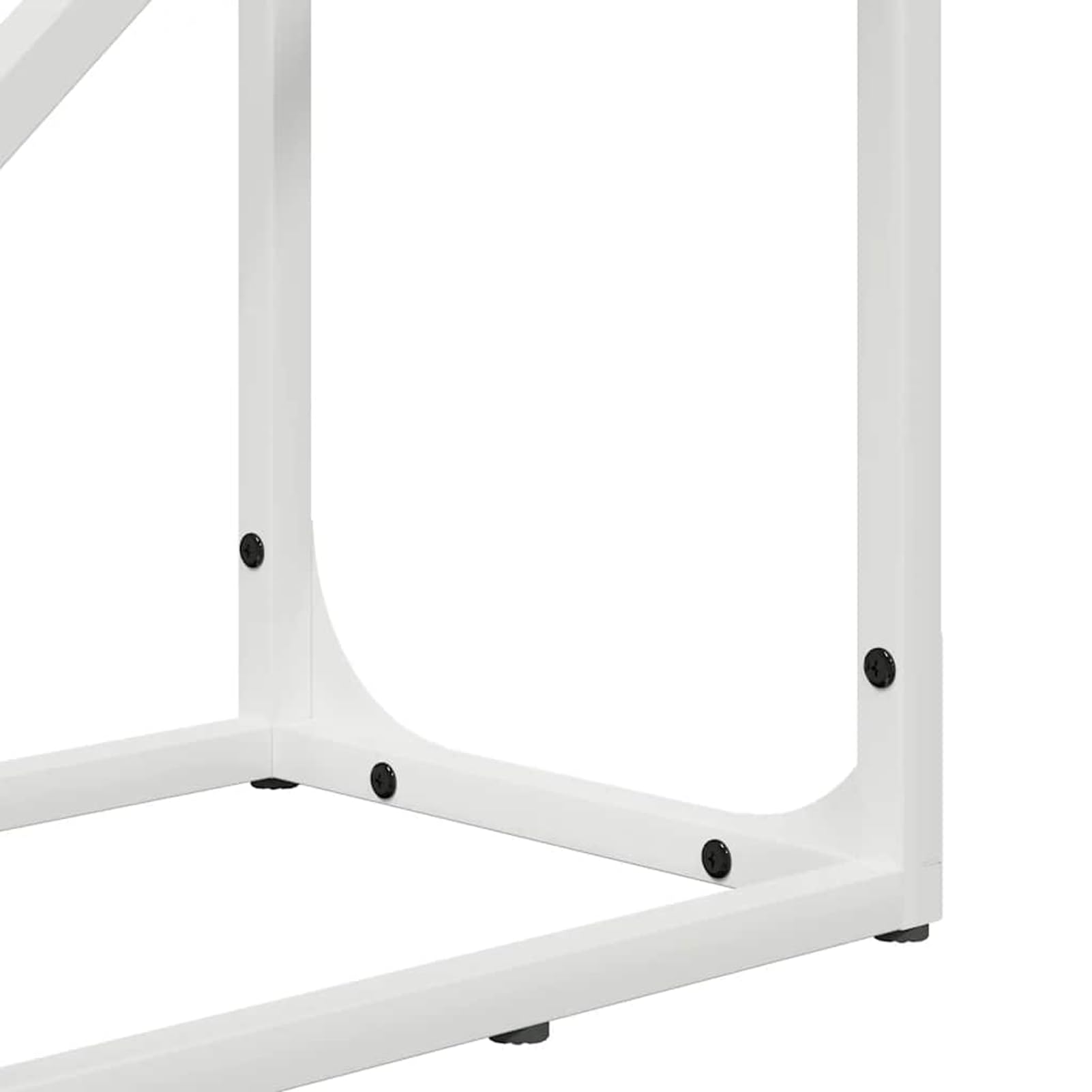 Homgoday Leñero Blanco 40x25x100 cm Acero Laminado en frío Estante metálica para leña,Soporte de Almacenamiento para Interiores y Exterior