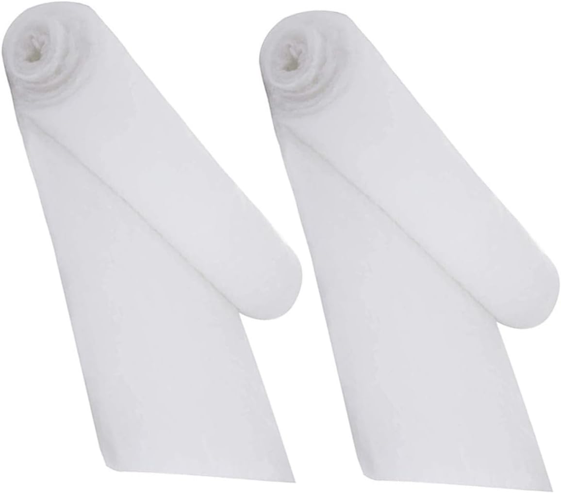 COHEALI 2pcs Christmas Fake Snow Blanket Roll, Artificial White Snow Decor for Holiday Party Supplies, DIY Winter Photo Props and Festive Table Runner Cover