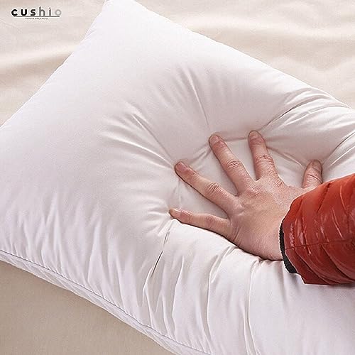 Image of CUSHIO White Microfibre Pillow - 27 inchx17 inch (Pack of 1) - Enhance Your Sleep Quality | Wake Up Refreshed