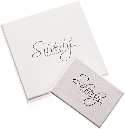 Silverly Treble Clef 925 Sterling Silver Stud Earrings for Women - Small Stud Earrings with Musical Notes - Cute Gifts for Girlfriend - Silver Studs - Teen Girls Jewellery - Hypoallergenic Earrings