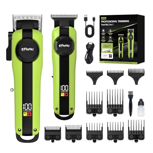 ENSSU Máquina de Cortar Cabelo Profissional 2 em 1