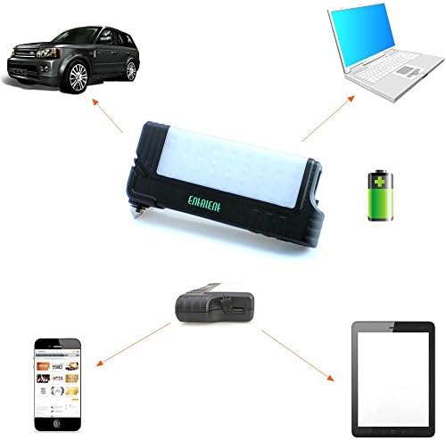 Entalent Safety Hammer Emergency light Power Digital Display 12V 16V 19V 3A Jump Starter Car AUTO Emergency Back Up Power Bank 10000mAh Battery Charger for Laptop Mobile Phone
