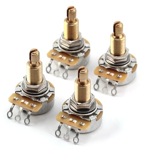 4x TAOT CUSTOM CTS 525K Pot 3/4” Long Split Shaft, Audio Taper, 10% Tolerance