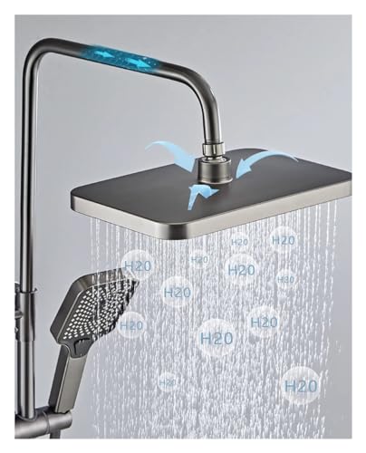 Ensemble de douche intelligente à affichage numérique pour salle de bain moderne - 8
