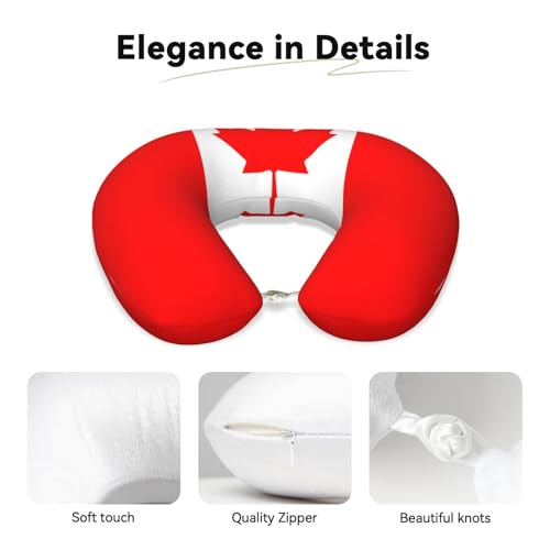 Almohada U de espuma viscoelástica para viaje miniatura 3