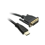 HDMI to DVI Cable, HDMI Male to DVI Male, CL2 rated, 15 foot