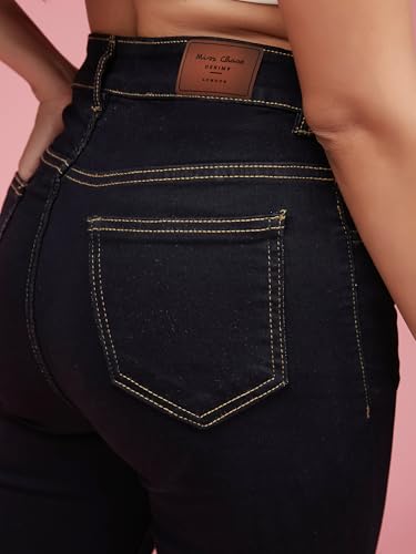 Image of Miss Chase Women's Skinny Fit High Rise Regular Length Denim Stretchable Jeans
